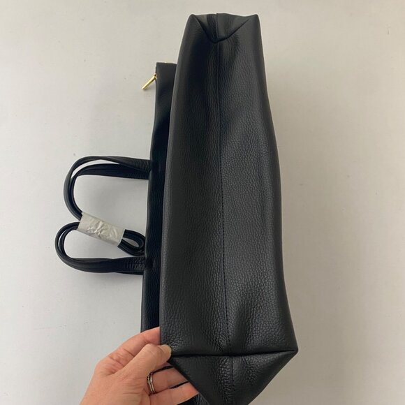 NWT $328 Cuyana Classic Easy Zipper Tote Purse Black - Picture 5 of 11